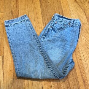 Pistola Classic Blue Denim High Rise Straight Leg Jeans Womens 29